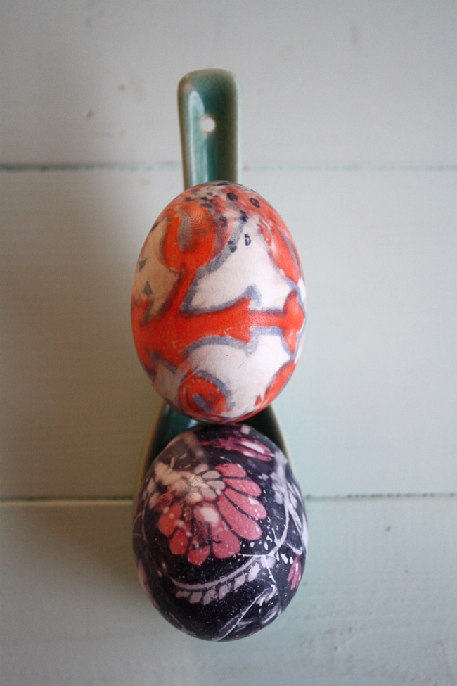 silk-dyed eggs for easter