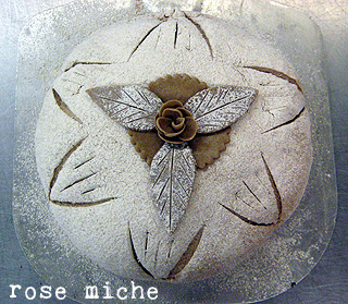 unbaked rose miche
