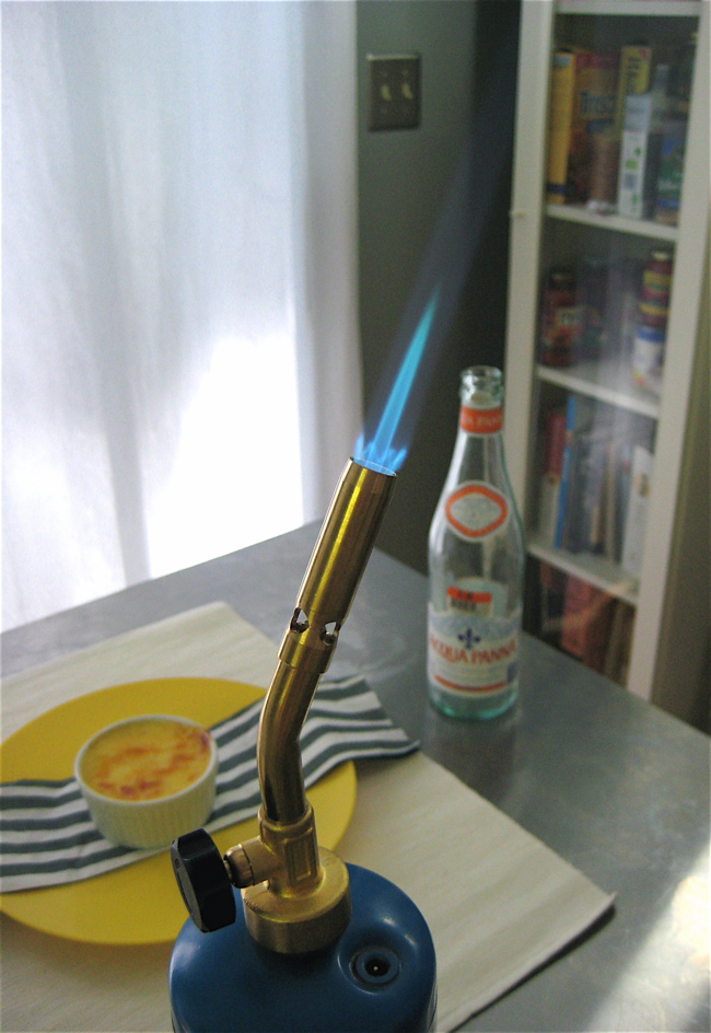 creme brulee torch (from the hardware store)